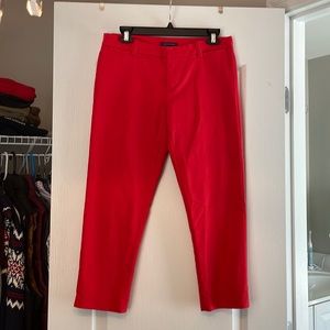 Tommy Hilfiger red ankle pants